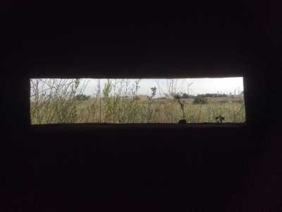 Panorama che si vede attraverso una delle finestre-feritoie 